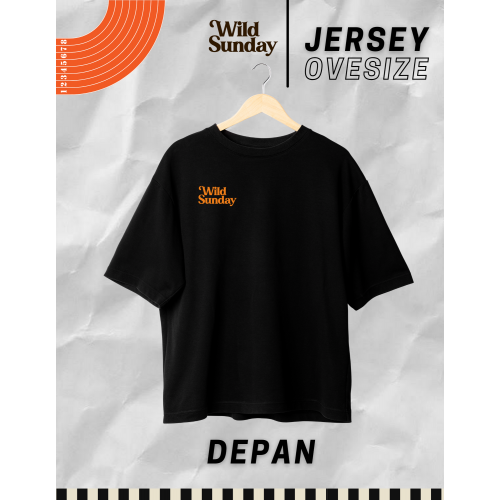 WILD SUNDAY - Oversize Jersey - Black